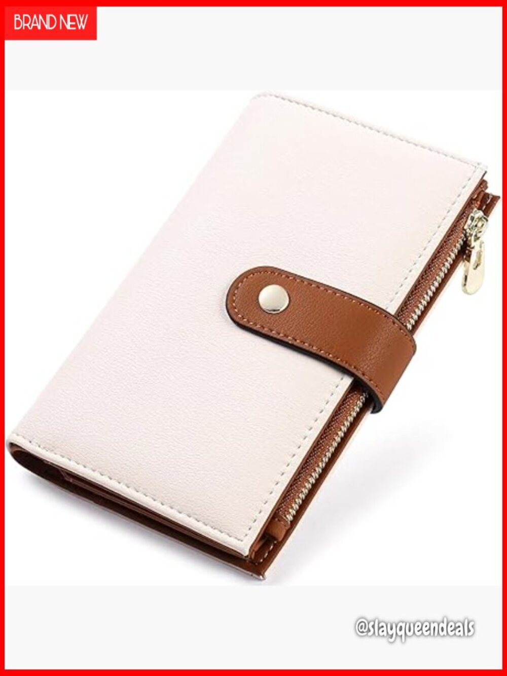 RFID Blocking Leather Trifold Wallet with Pen Holder, 10 Card Slots